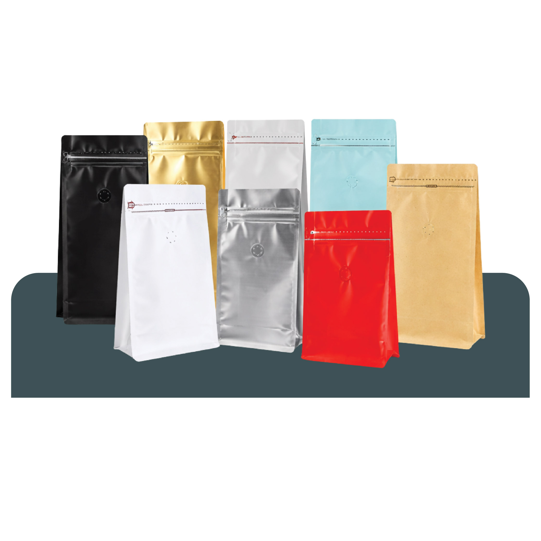 SG Print Pack-04 Stand Up Coffee Bag with Side Zipper - Image 1